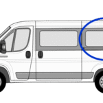 Citroen Relay N/S/R Fixed Window in Privacy Tint MWB (L2) 1
