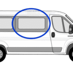 Peugeot Boxer O/S/F Sliding Window in Privacy Tint (MWB/LWB/Extra LWB) 1