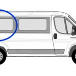 Citroen Relay O/S/R Fixed Window in Privacy Tint MWB (L2) 1