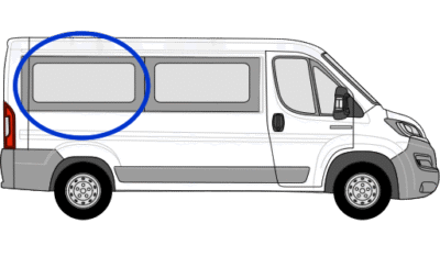 Citroen Relay O/S/R Fixed Window in Privacy Tint MWB (L2)