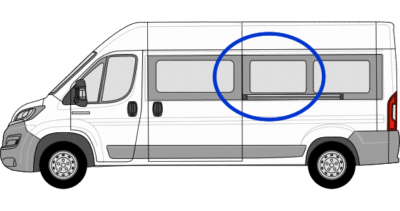 Fiat Ducato N/S/M Fixed Window in Privacy Tint (Extra LWB)