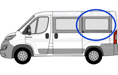 Citroen Relay N/S/R Fixed Window in Privacy Tint (SWB)
