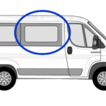 Fiat Ducato O/S/F Fixed Window in Privacy Tint (SWB) 1