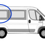 Fiat Ducato O/S/R Fixed Window in Privacy Tint (SWB) 1