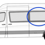 Volkswagen Crafter N/S/M Fixed Window in Privacy Tint LWB 1