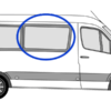 Mercedes Sprinter O/S/F Fixed Window in Privacy Tint MWB/LWB 1