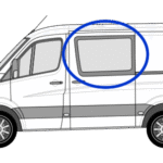Volkswagen Crafter N/S/F Fixed Window in Privacy Tint SWB 1