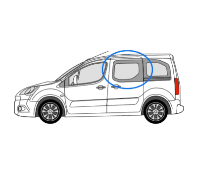 Citroen Berlingo N/S/F Fixed Window in Privacy Tint