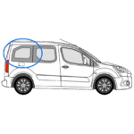 Citroen Berlingo O/S/R Fixed Window in Privacy Tint 1