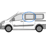 Fiat Scudo N/S/F Fixed Window in Privacy Tint 1