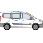 Peugeot Expert O/S/F Fixed Window in Privacy Tint 1