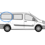 Citroen Despatch O/S/R Fixed Window in Privacy Tint (LWB) 1