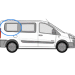 Citroen Despatch O/S/R Fixed Window in Privacy Tint (SWB) 1