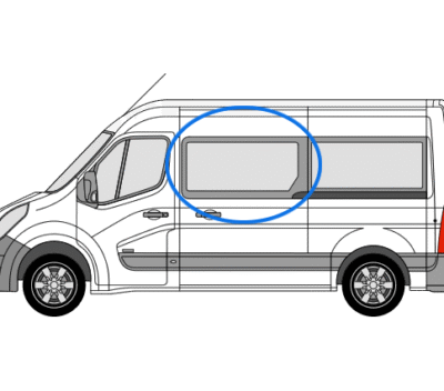 Renault Master 2010> N/S/F (MWB/LWB/XLWB) Fixed Window In Privacy Tint 1 Renault Master 2010> N/S/F (MWB/LWB/XLWB) Fixed Window In Privacy Tint
