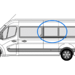 Renault Master 2010> N/S/M LWB Fixed Window In Privacy Tint 1
