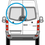 Volkswagen Crafter Nearside Back Door Glass In Privacy Tint 1