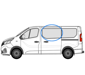 Fiat Talento X82 (2014 >) N/S/F Opening Window in Privacy Tint