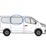 Vauxhall Vivaro X82 (2014 >) O/S/F Fixed Window in Privacy Tint 1