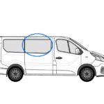 Nissan Primastar X82 (2014 >) O/S/F Opening Window in Privacy Tint 1
