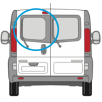 Renault Trafic Nearside Back Door Glass In Privacy Tint 1