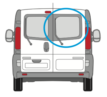 Renault Trafic Offside Back Door Glass In Privacy Tint
